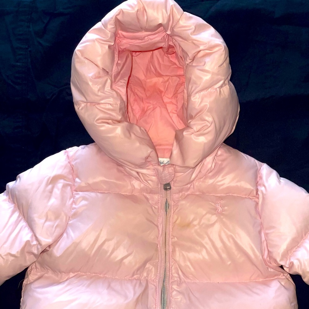 Pink, Ralph Lauren, Gently Use, Snow Suit Sz 0-3 & Toddler Matching Hat Baby Gap
